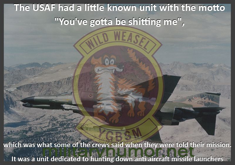 The US Air Force had a little known unit - Military humor