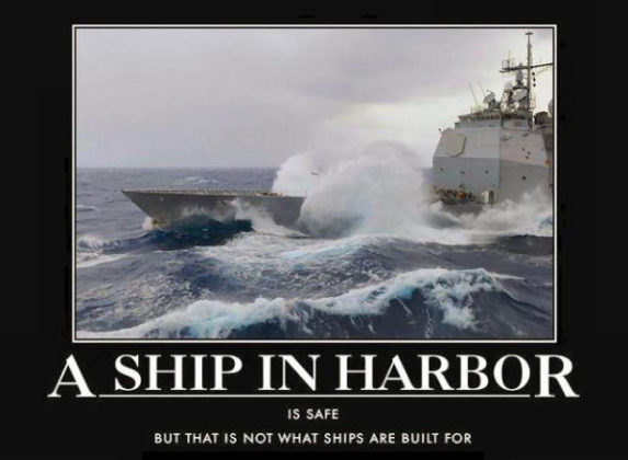 A Ship In Harbor - Military Humor