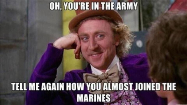 Oh, You’re In The Army
