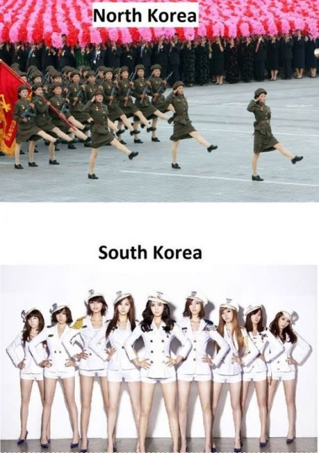 North vs. South Korea