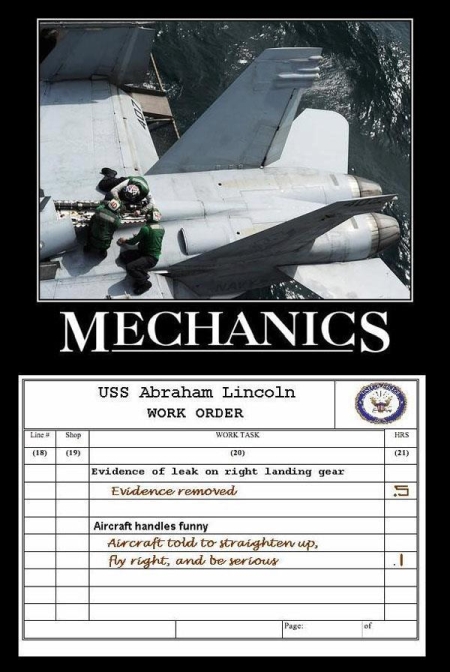 Mechanics - Military humor
