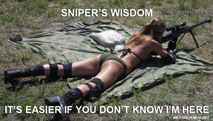 Sniper's Wisdom - Military humor