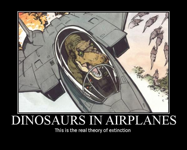 Dinosaurs In Airplanes