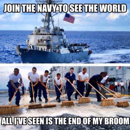 Join The Navy To See The World - Military Humor