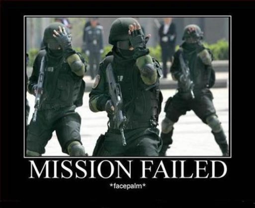 Mission Failed - Military Humor