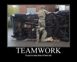 Teamwork - Military Humor