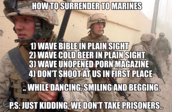 How To Surrender To Marines