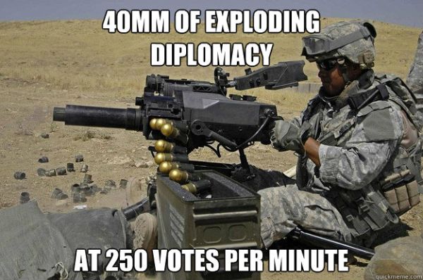 40mm Of Exploding Diplomacy