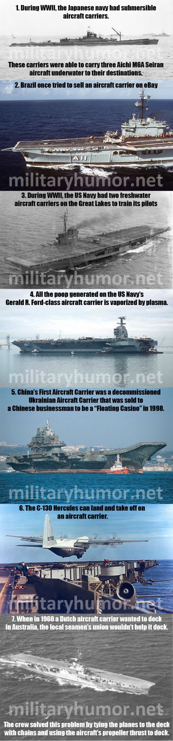 Amazing Facts About Aircraft Carriers - Military Humor