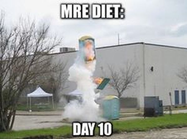 MRE Diet - Military humor