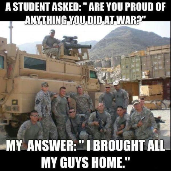 Are You Proud Of Anything You Did In War