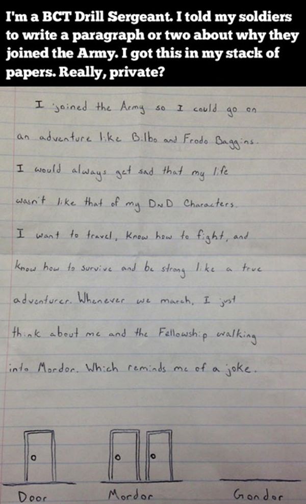 Soldier’s Letter Compares Army To “Lord Of The Rings”