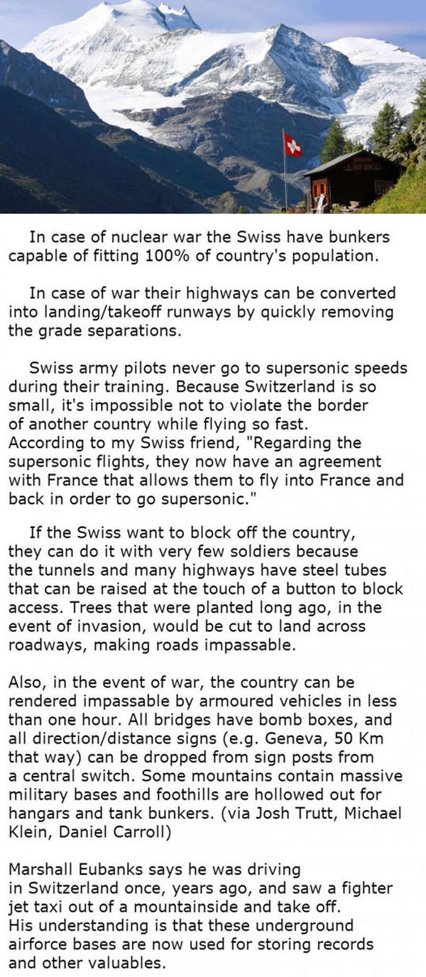 Facts About Switzerland That Will Blow Your Mind