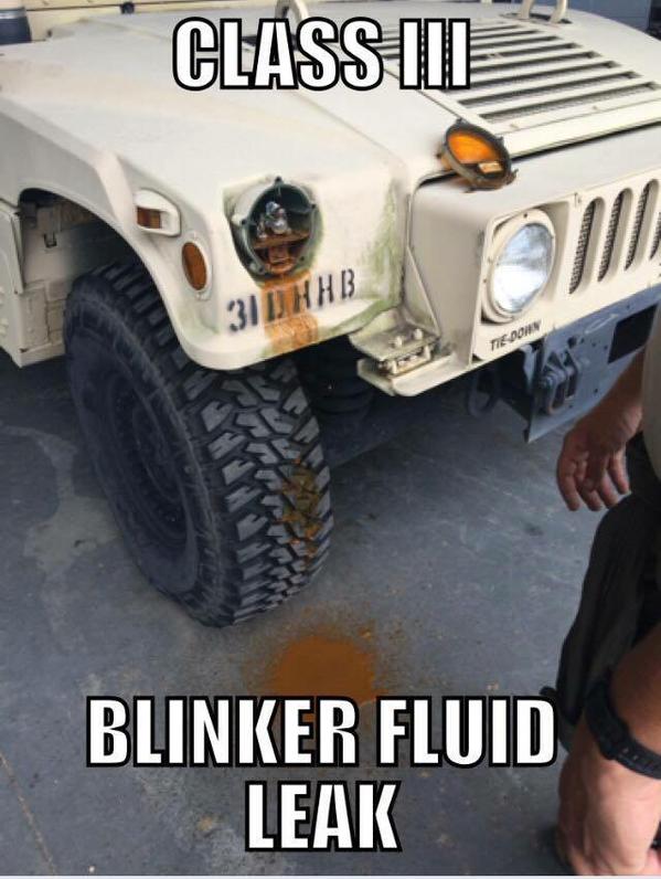 Blinker Fluid Leak