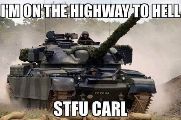 I'm On The Highway To Hell - Military humor