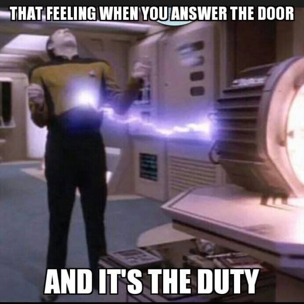 That Feeling When You Answer The Door - Military humor