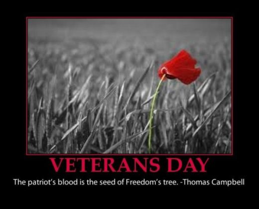 Saying thank you on veterans day quote