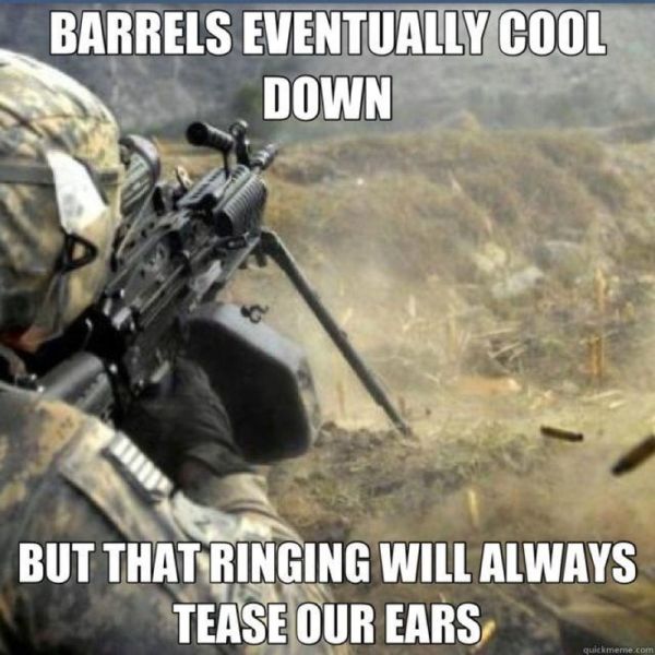 Barrels Eventually Cool Down - Military humor