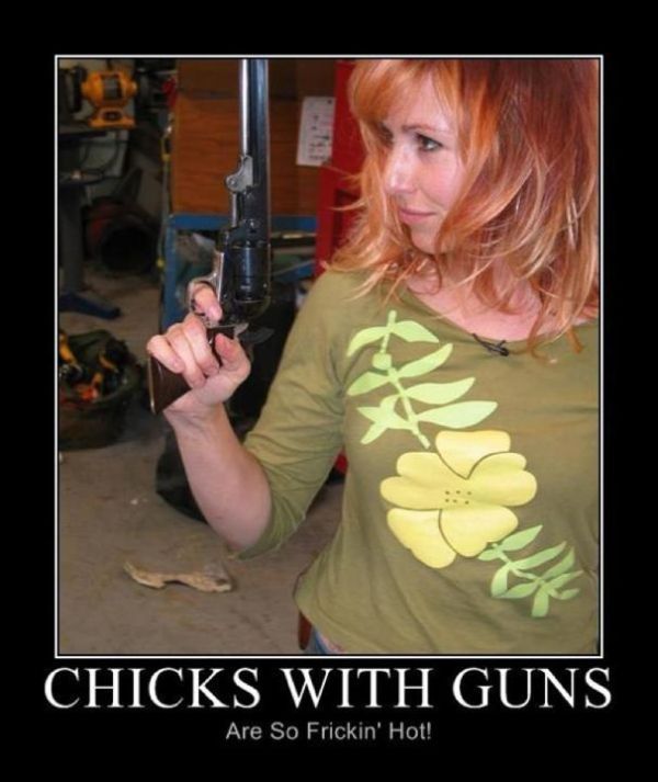 Chicks With Guns - Military humor
