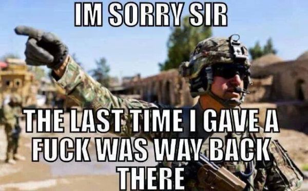 I'm Sorry Sir - Military humor