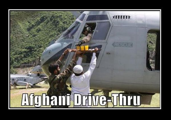 Afghani Drive Thru - Military humor
