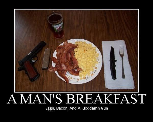 Man's Breakfast - Military humor