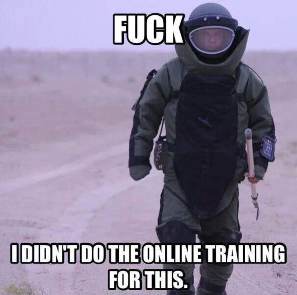 Online EOD Training - Military humor