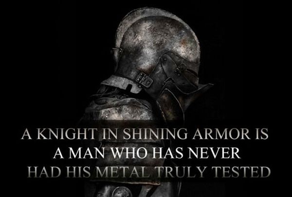 A Knight In Shining Armor - Military humor