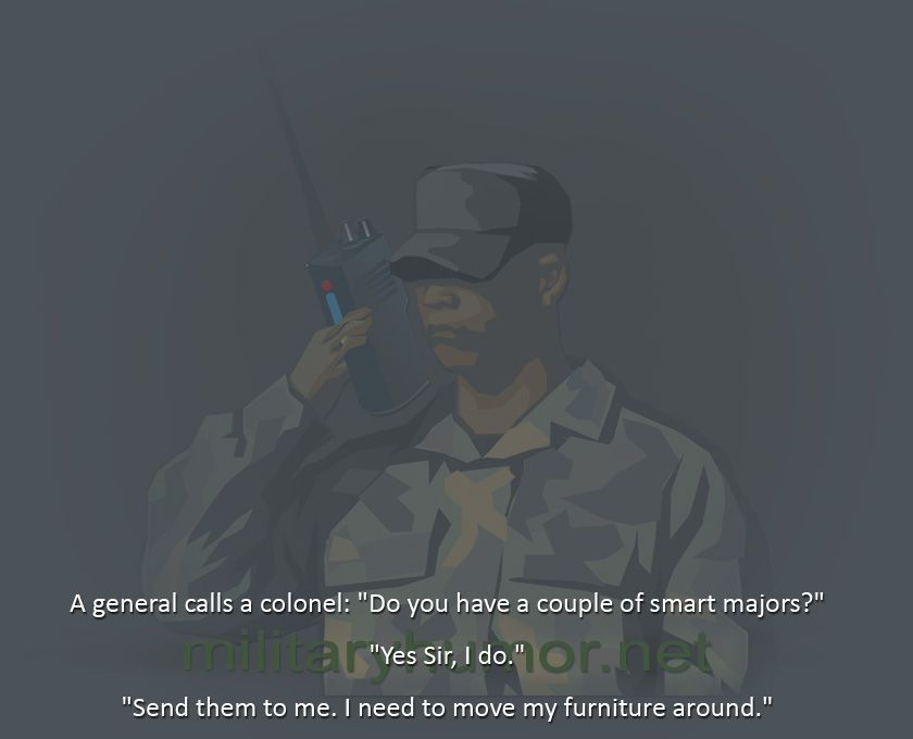 A General Calls a Colonel - Military humor