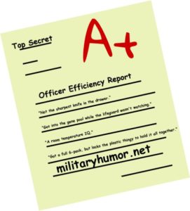 Some Phrases From Officer Efficiency Reports - Military humor