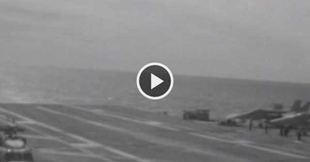 Cable snaps on USS Eisenhower during landing, amazing recovery