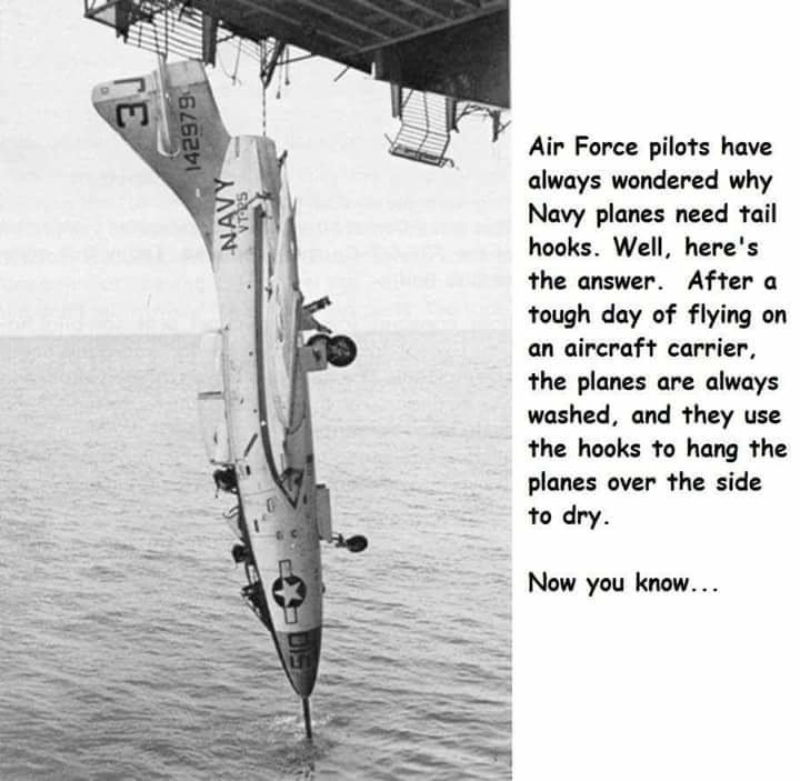 Why Navy planes need hooks?