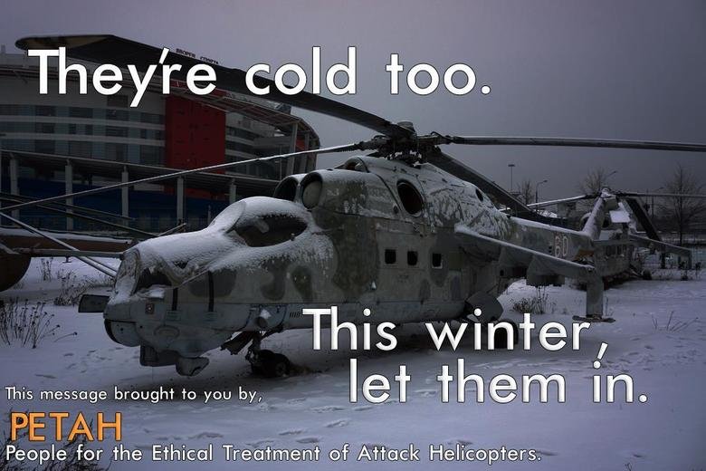They're Cold Too - Military humor