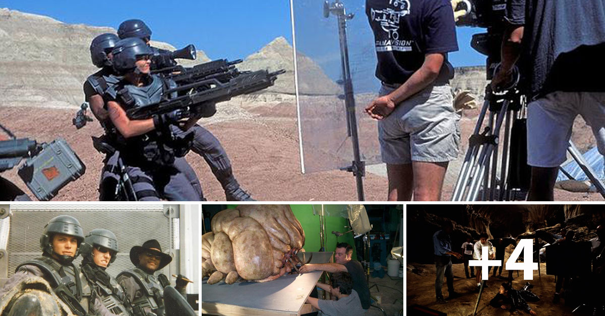 Starship Troopers (1997) – behind the scenes photos
